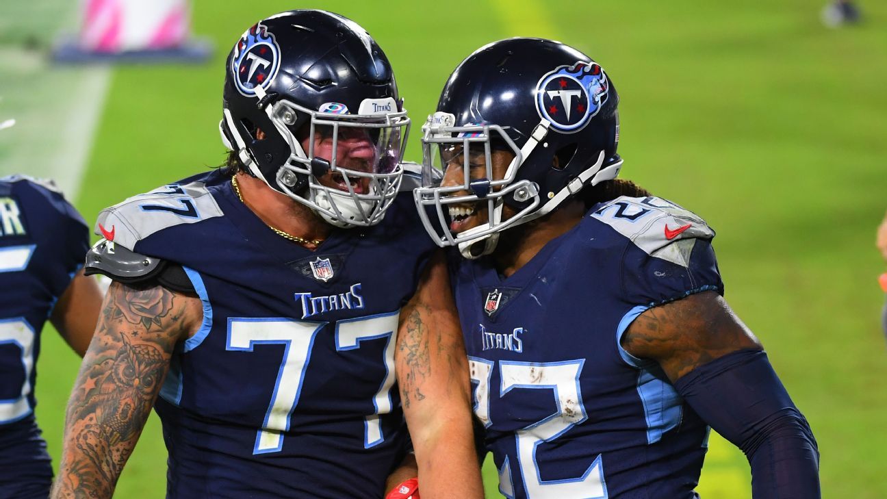 Derrick Henry rewards Titans' offensive linemen for 2,000-yard season with  special gift - ESPN - Tennessee Titans Blog- ESPN