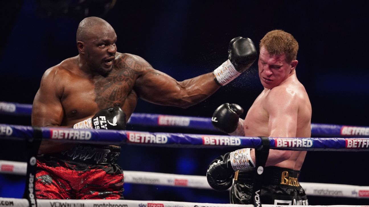 Dillian Whyte eliminates Alexander Povetkin to win WBC middleweight belt