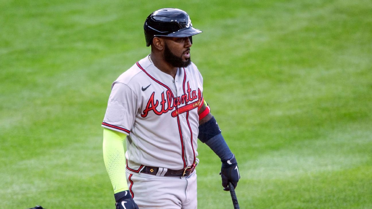 Atlanta Braves' Marcell Ozuna has MLB administrative leave extended through Frid..