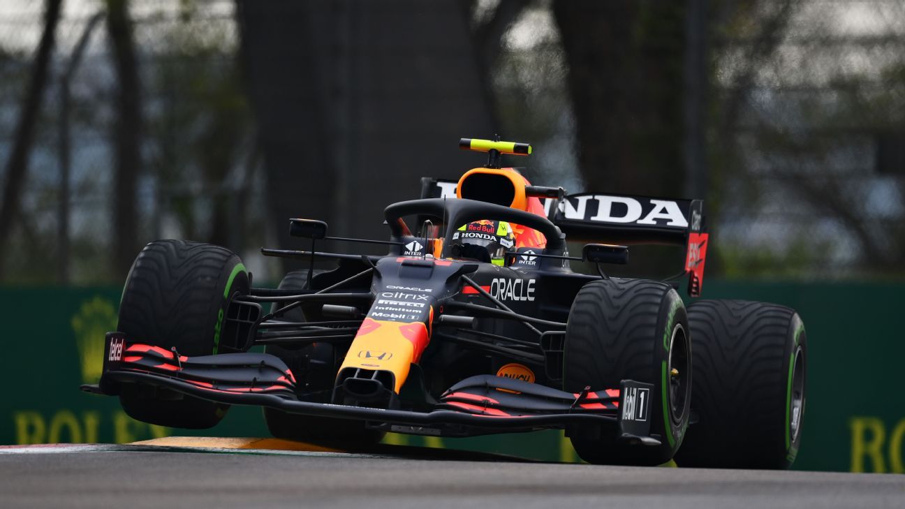 Checo Pérez was penalized for 10 seconds for crossing the track with a Safety Car