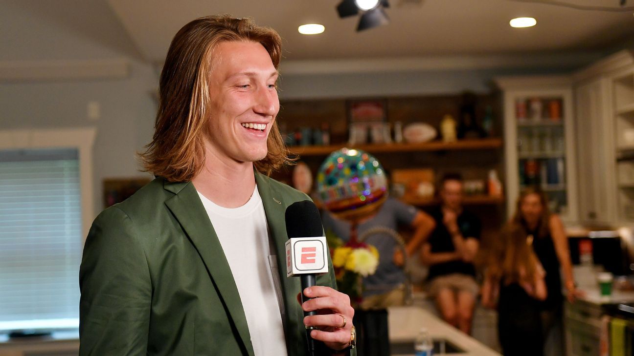 Trevor Lawrence a Jaguars fue la primera selección del Draft NFL 2021