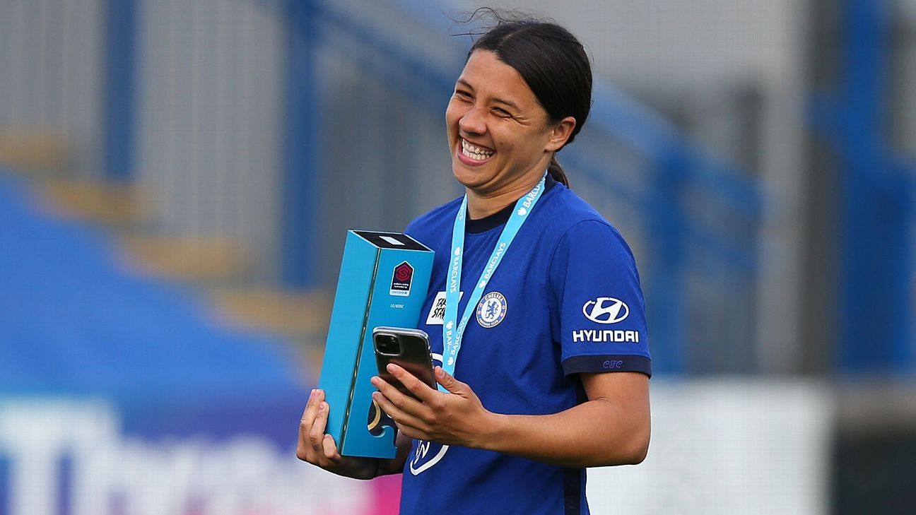 Sam Kerr wins Golden Boot as Chelsea win WSL