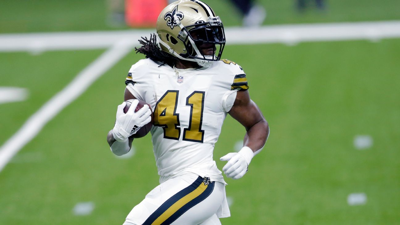 New Orleans Saints RB Alvin Kamara full-go Sunday after missing past 4 weeks