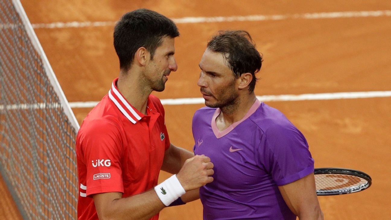 Novak Djokovic, Rafael Nadal, Carlos Alcaraz drawn to same half for French Open;..