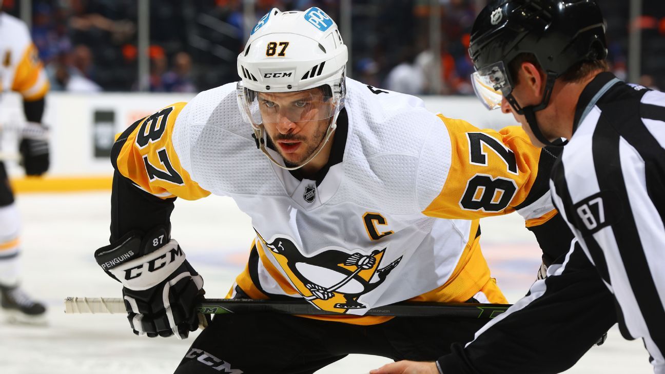 Pittsburgh Penguins' Sidney Crosby returns to practice; status for season opener..