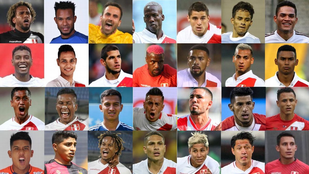 Los Números De Los Convocados De La Selección De Perú Para Las Eliminatorias Espn