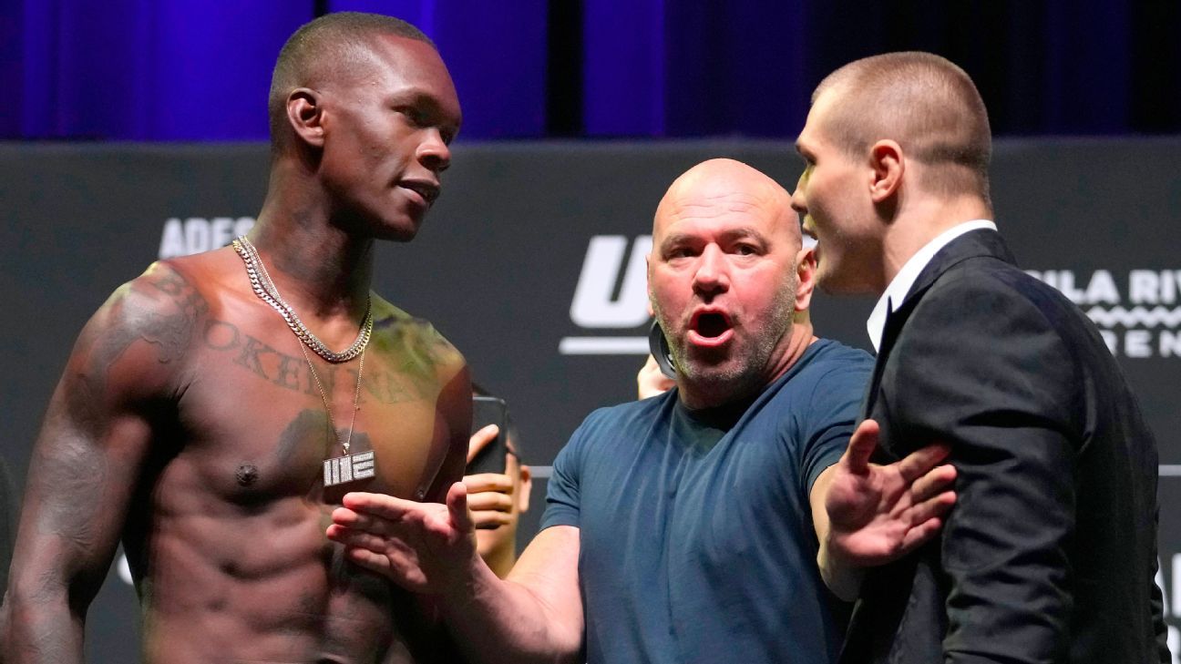 Marvin Vettori, Israel Adesanya exchange barbs in heated UFC 263 news conference - ESPN