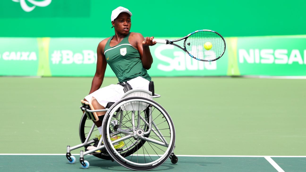 La star du tennis en fauteuil roulant Kgothatso Montjane utilisera