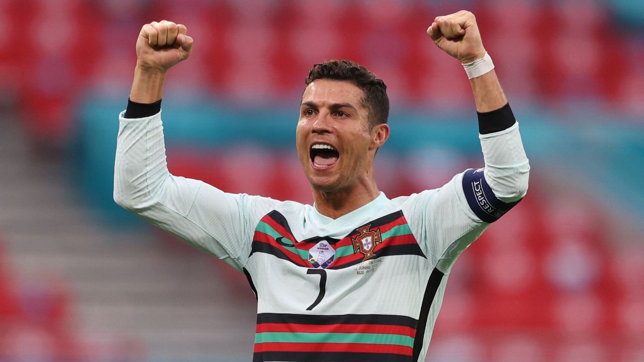 Ronaldo scores 2, Portugal beats Hungary 3-0 at Euro 2020