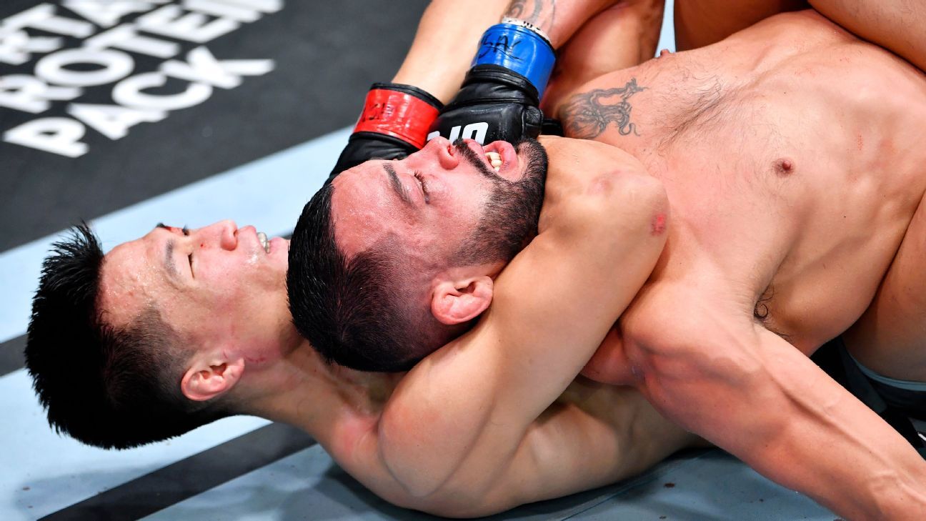 Ready go to ... https://www.espn.com/mma/story/_/id/31670871/chan-sung-jung-outpoints-dan-ige-ufc-fight-night-stay-title-picture [ Jung stays in UFC title picture by outpointing Ige]