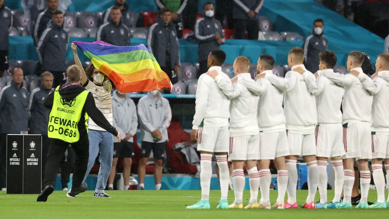 UEFA adds rainbow to its logo after refusing to allow LGBTQ colours at  Germany's stadium