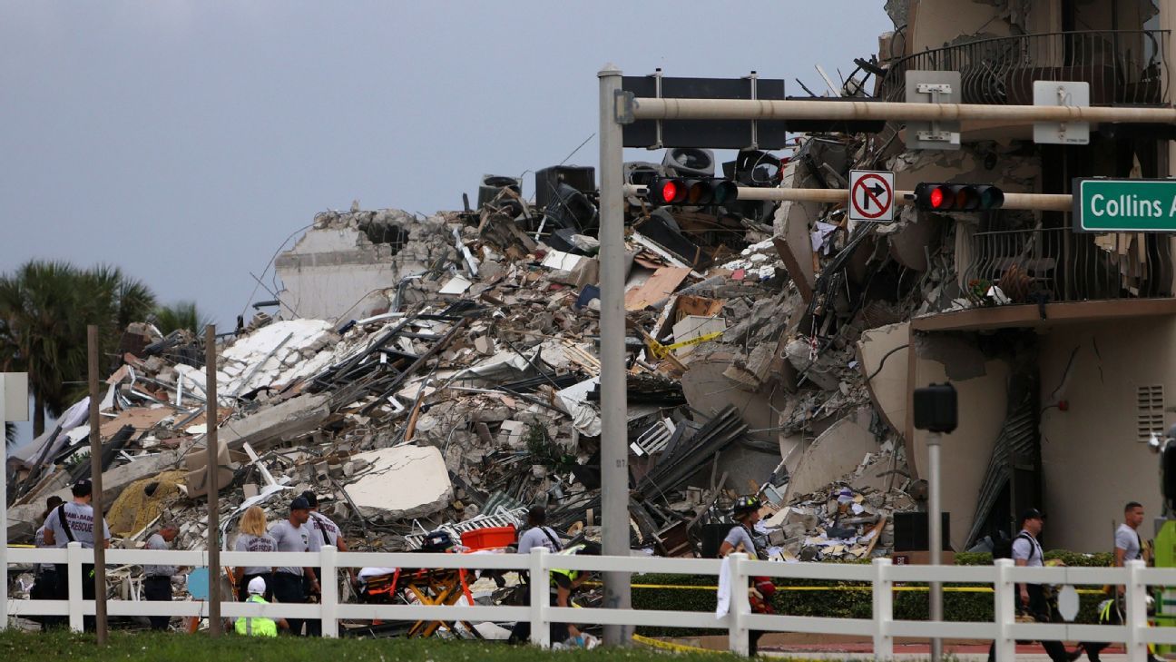 UConn Huskies pitcher, family barely escape Florida building collapse