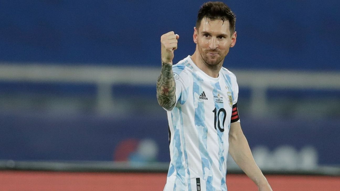 Messi sets Argentina appearances mark in Copa America match vs. Bolivia