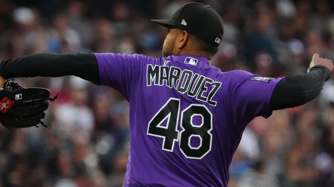 Colorado Rockies nearly add to MLB's no-hitter barrage, as German Marquez baffle..