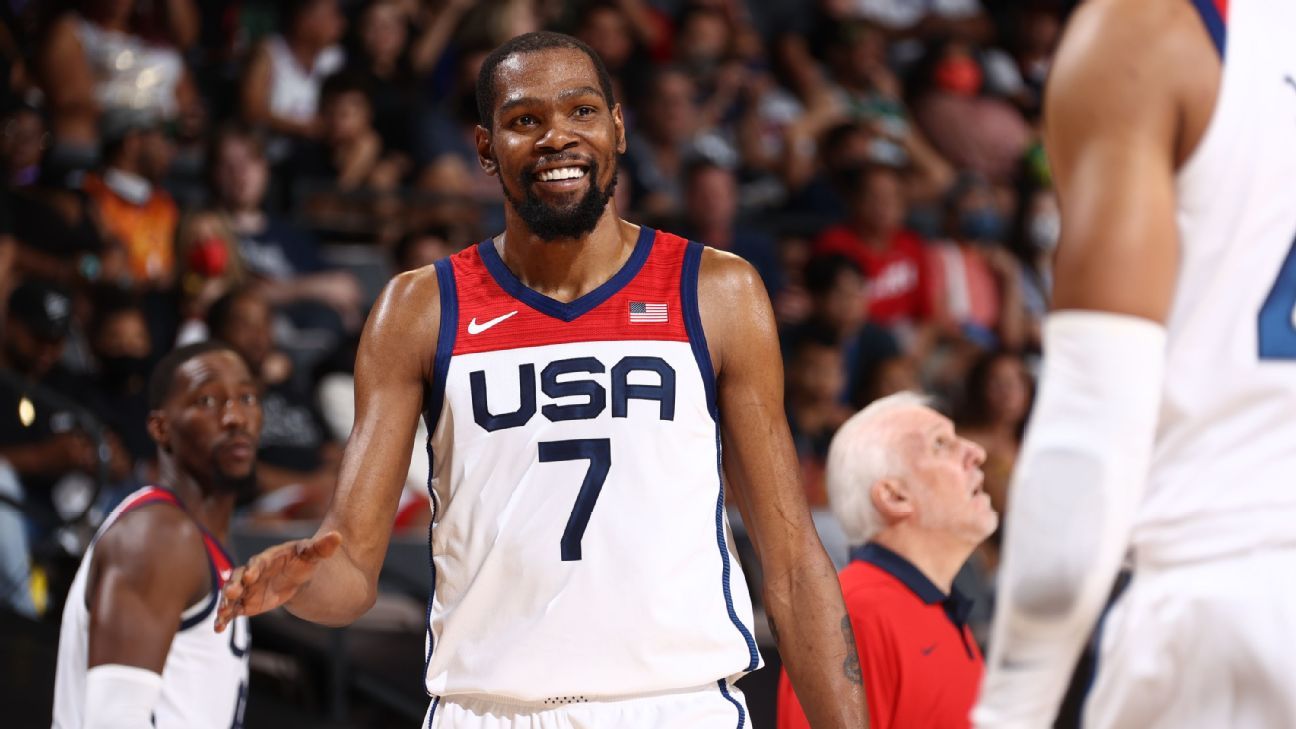 Kevin Durant becomes top scorer in U.S. men's Olympic basketball history