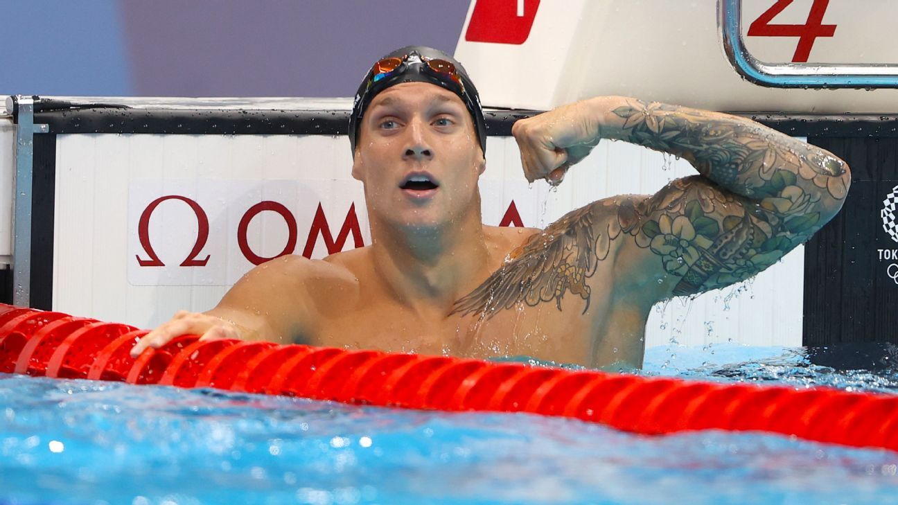 Caeleb Dressel breaks 100-meter butterfly world record; Katie Ledecky ...