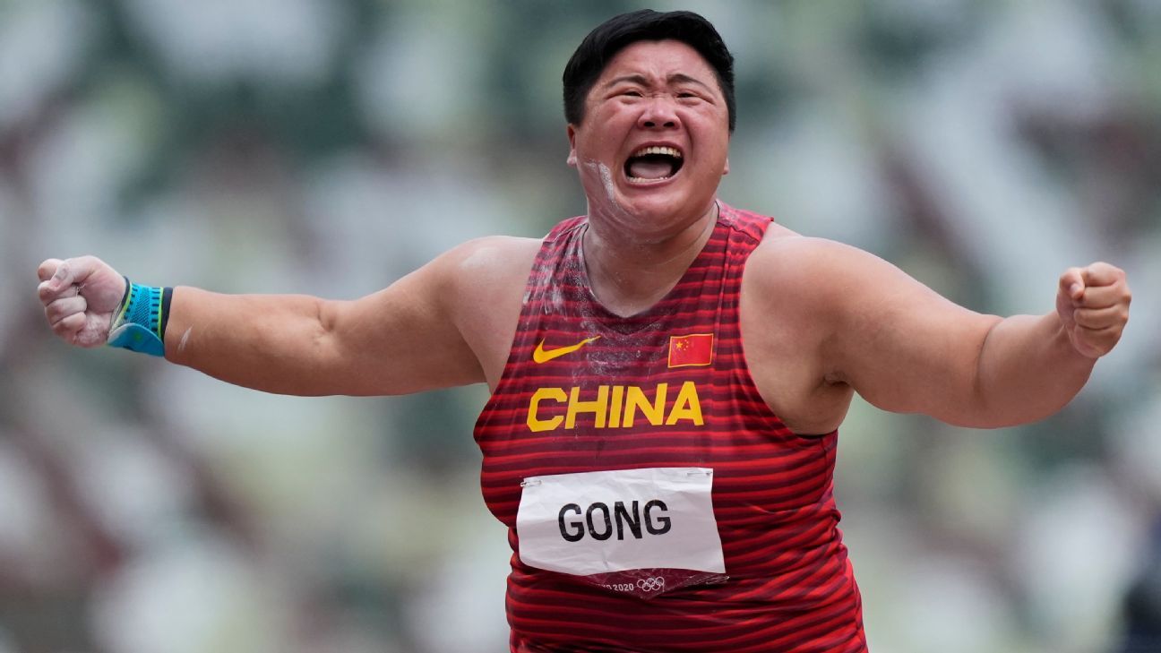 China S Gong Lijiao Wins Gold In Women S Shot Put At Tokyo Olympics With Personal Best Newz Ai