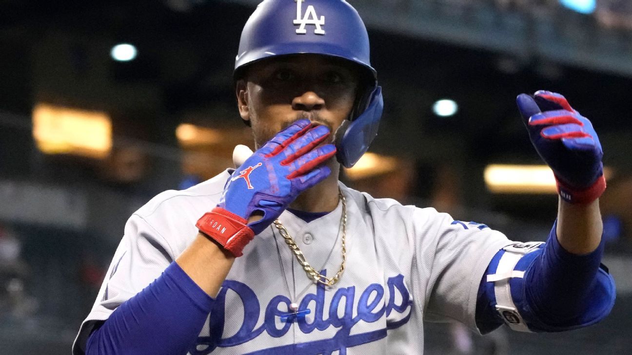 Mookie Betts, Dodgers top 2021 MLB jersey sales