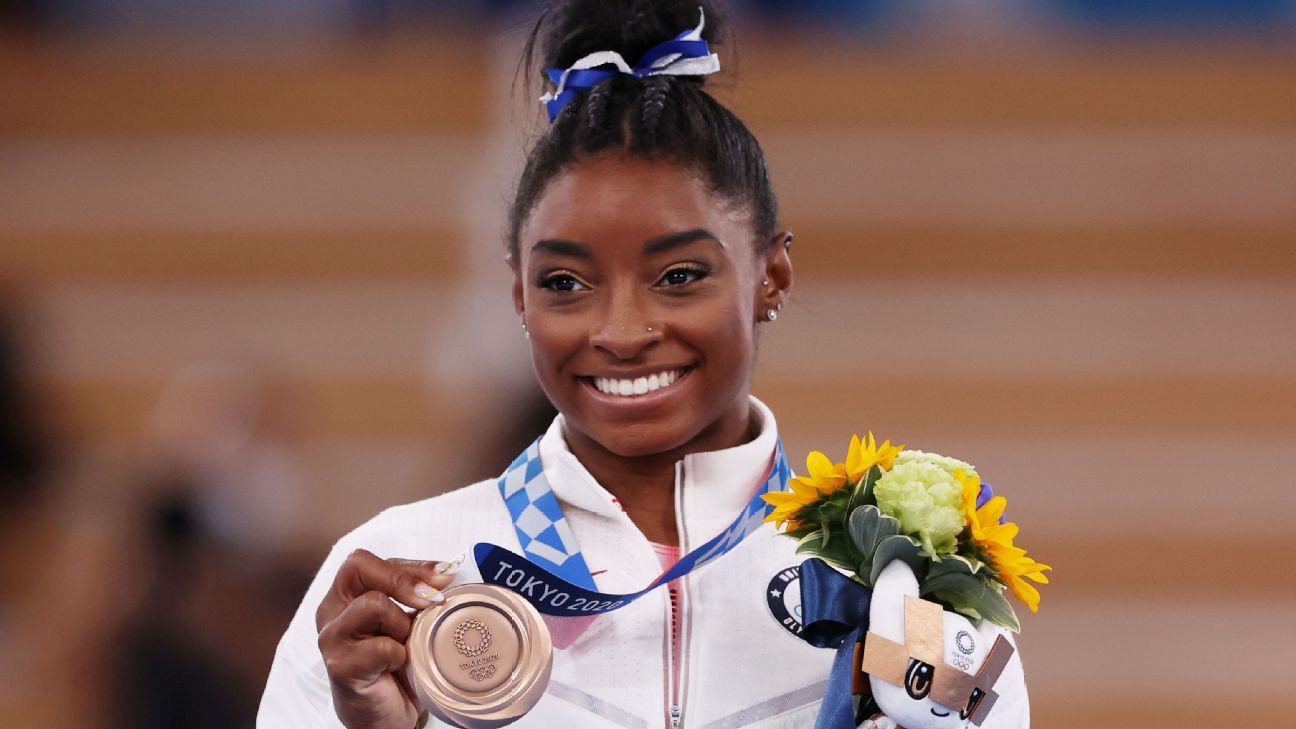 Simone Biles 'wouldn't change anything' about Tokyo Olympics