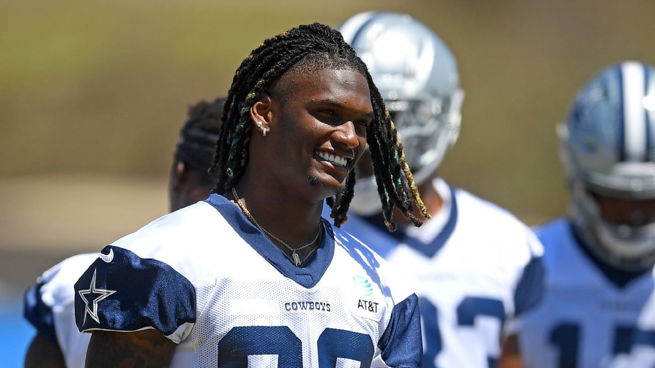 Dallas Cowboys wide receiver CeeDee Lamb (88) is seen during warm