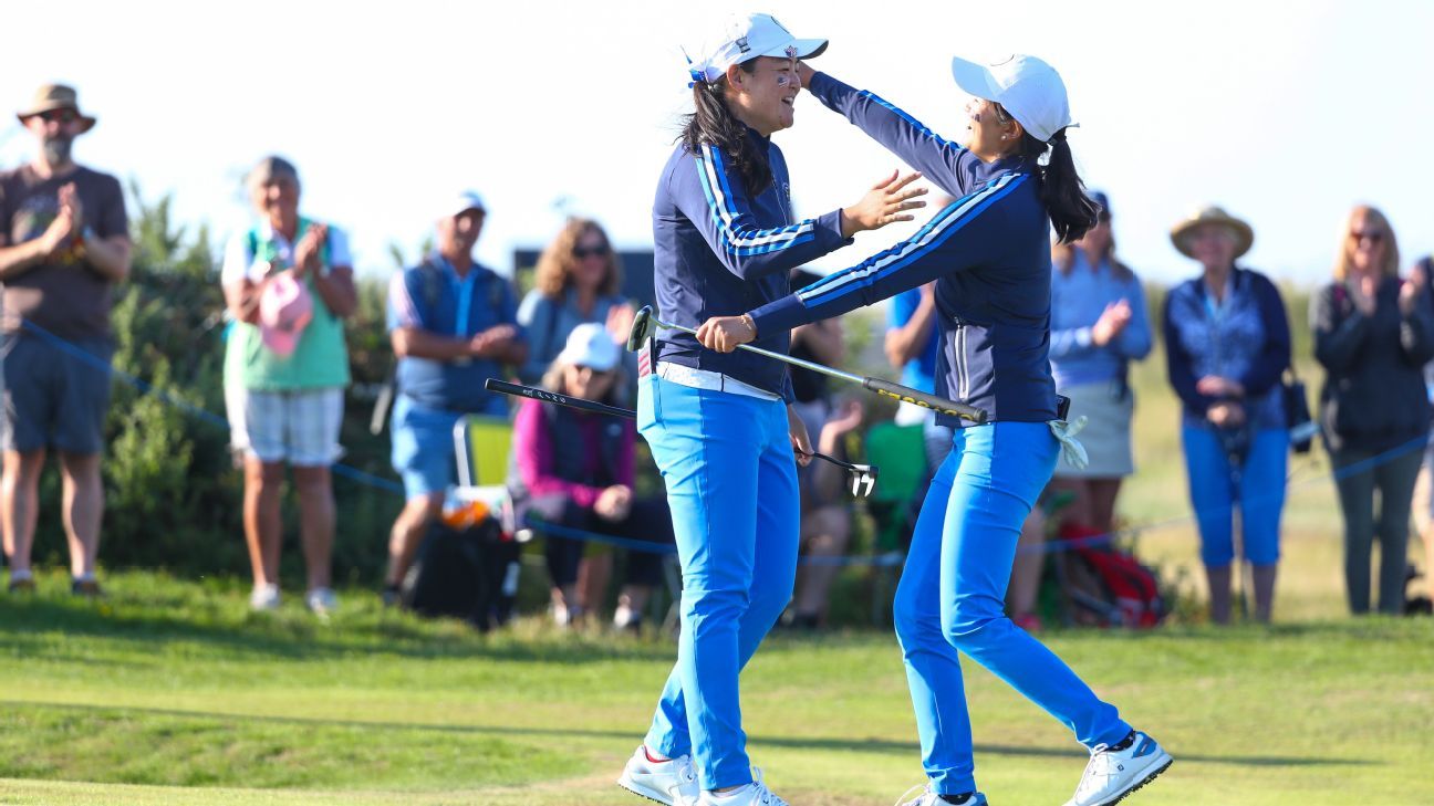 Americans rally to tie Great Britain & Ireland in Curtis Cup