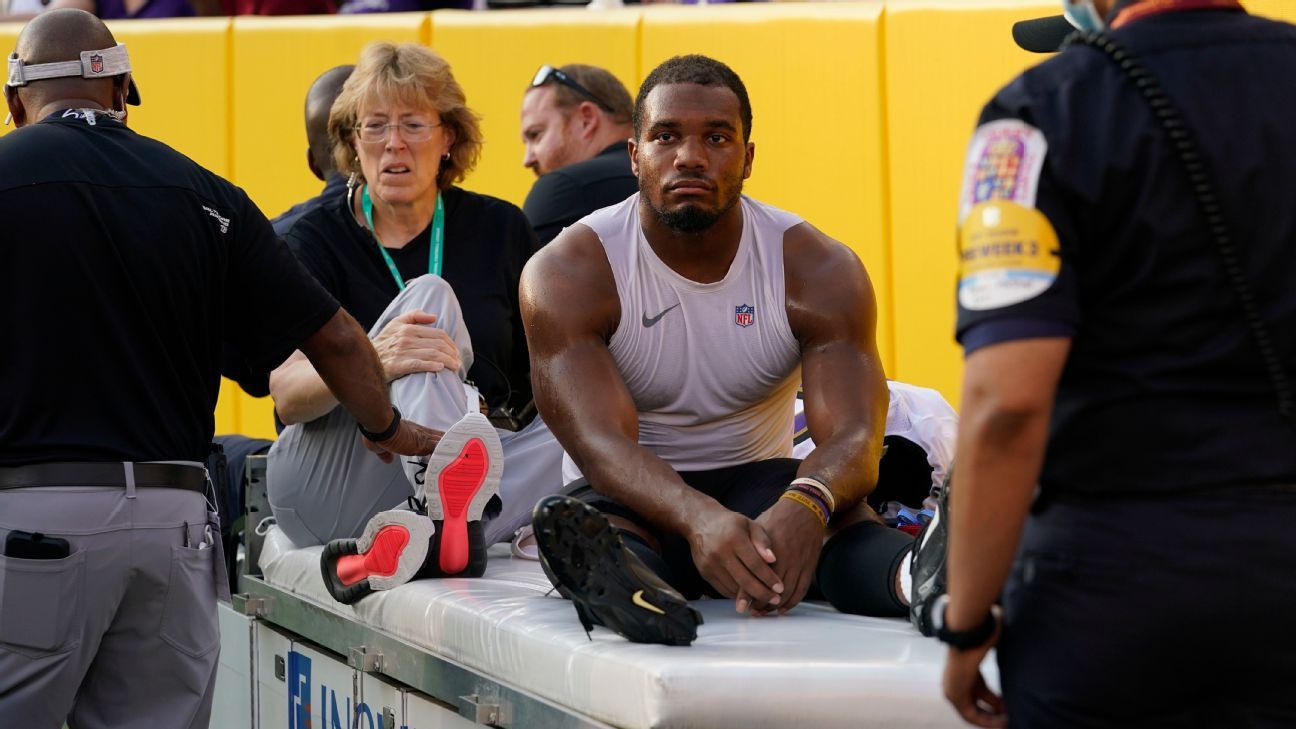 Ravens perdieron por lesión ante Washington al corredor J.K. Dobbins ESPN