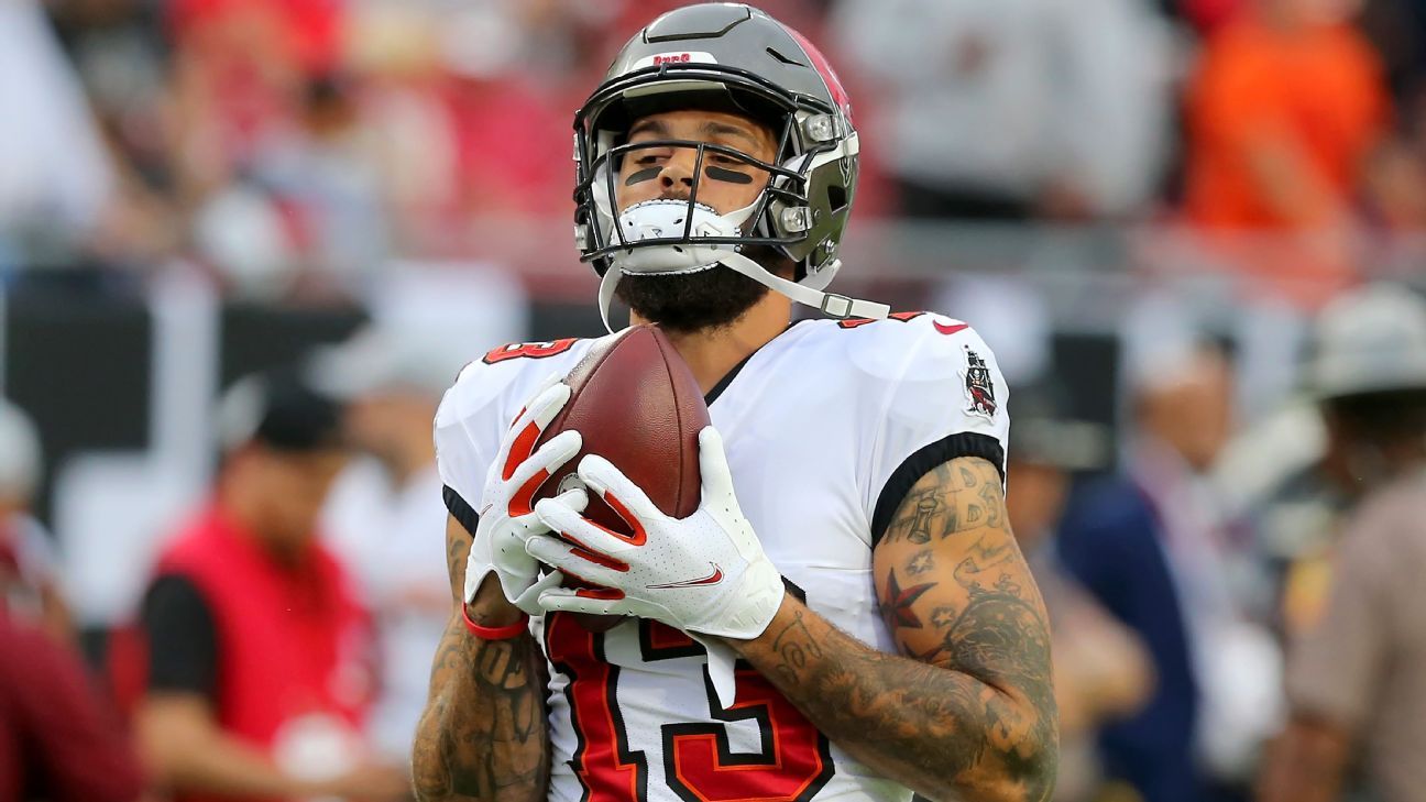 Tampa Bay Buccaneers working to restructure WR Mike Evans' contract to clear cap..