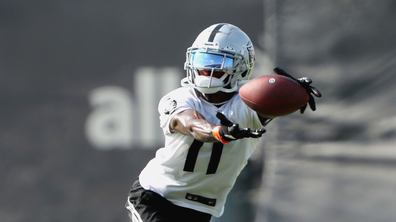 davante adams raiders practice