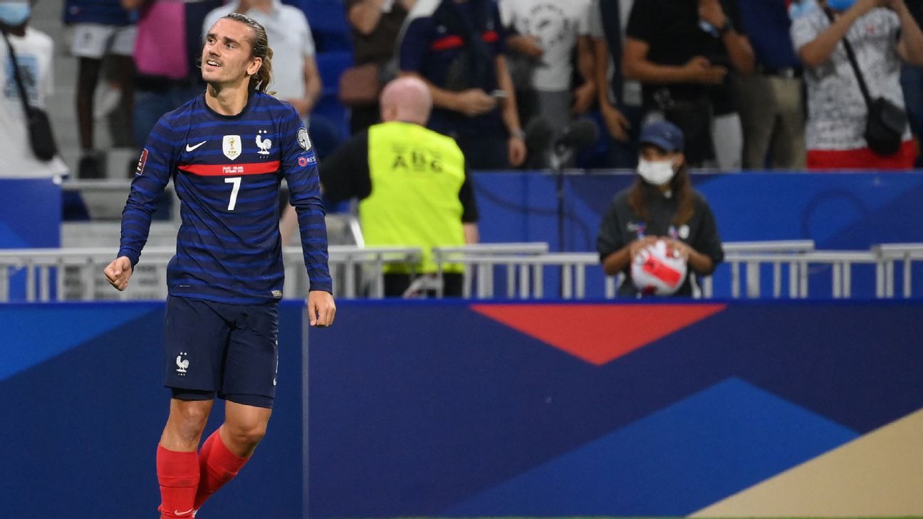 Griezmann double sees France to win over Finland