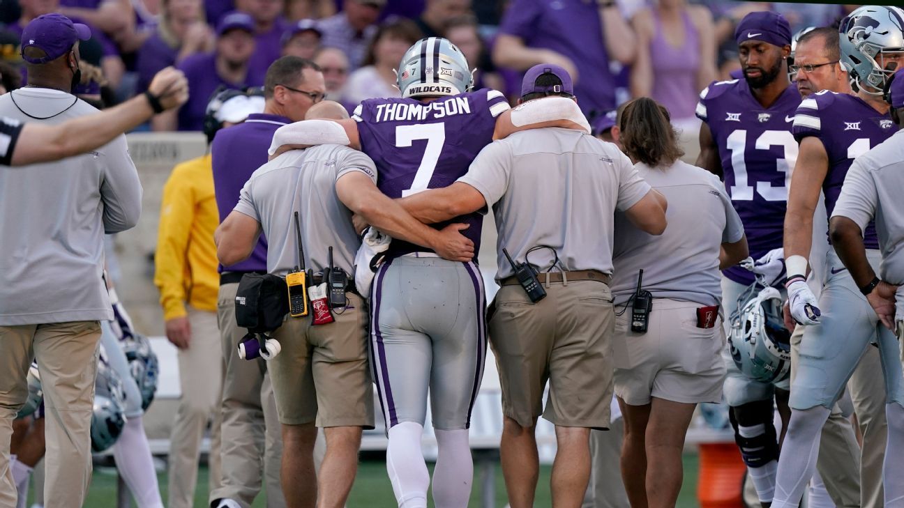 WILDCATS: K-State starting quarterback Skylar Thompson out for rest of  season with 'upper-body' injury