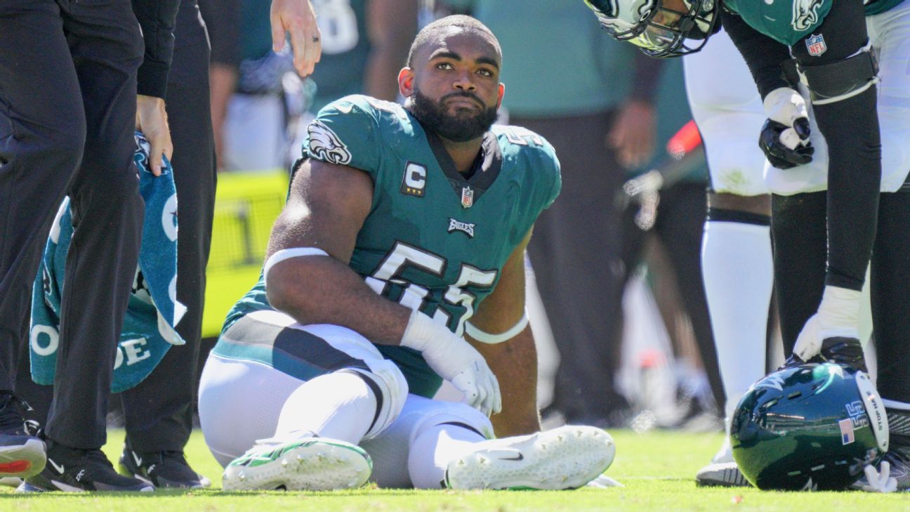 NFL WEEK 2: Philadelphia Eagles DE Brandon Graham injures Achilles