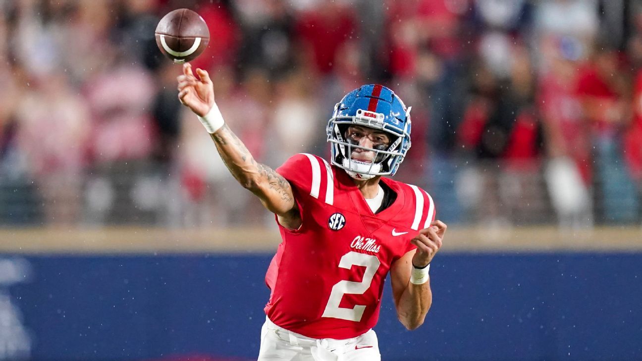 Matt Corral slight Heisman Trophy betting favorite over Bryce Young ahead of Ole..