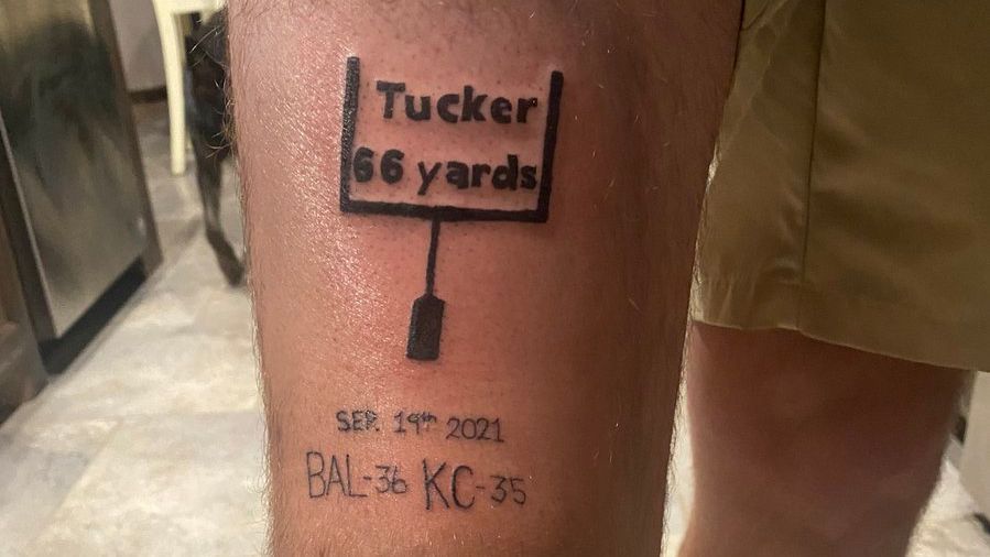 Tattoo Chronicles: Baltimore Ravens fan plans to get new ink for each win during..
