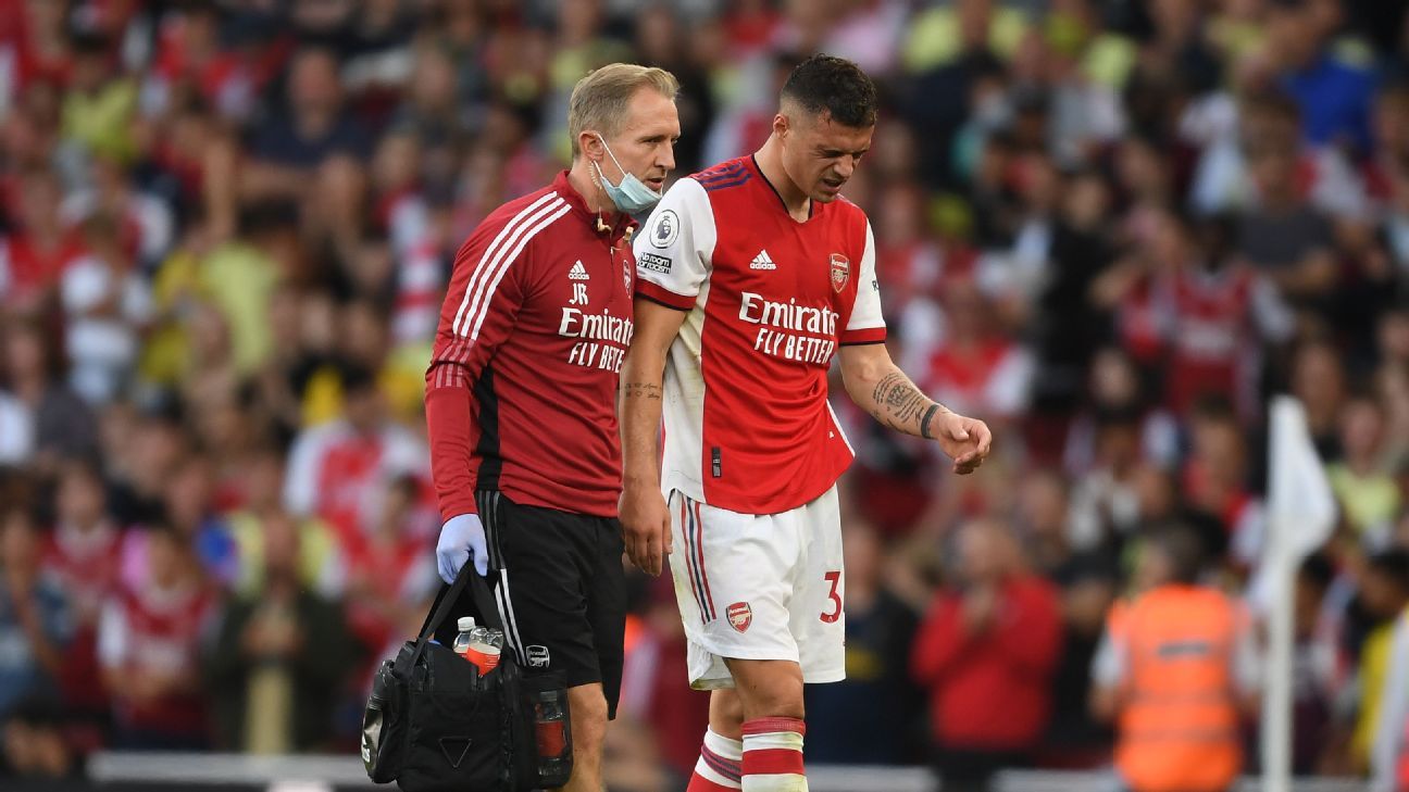 Arsenal blow: Xhaka out with 'significant' injury