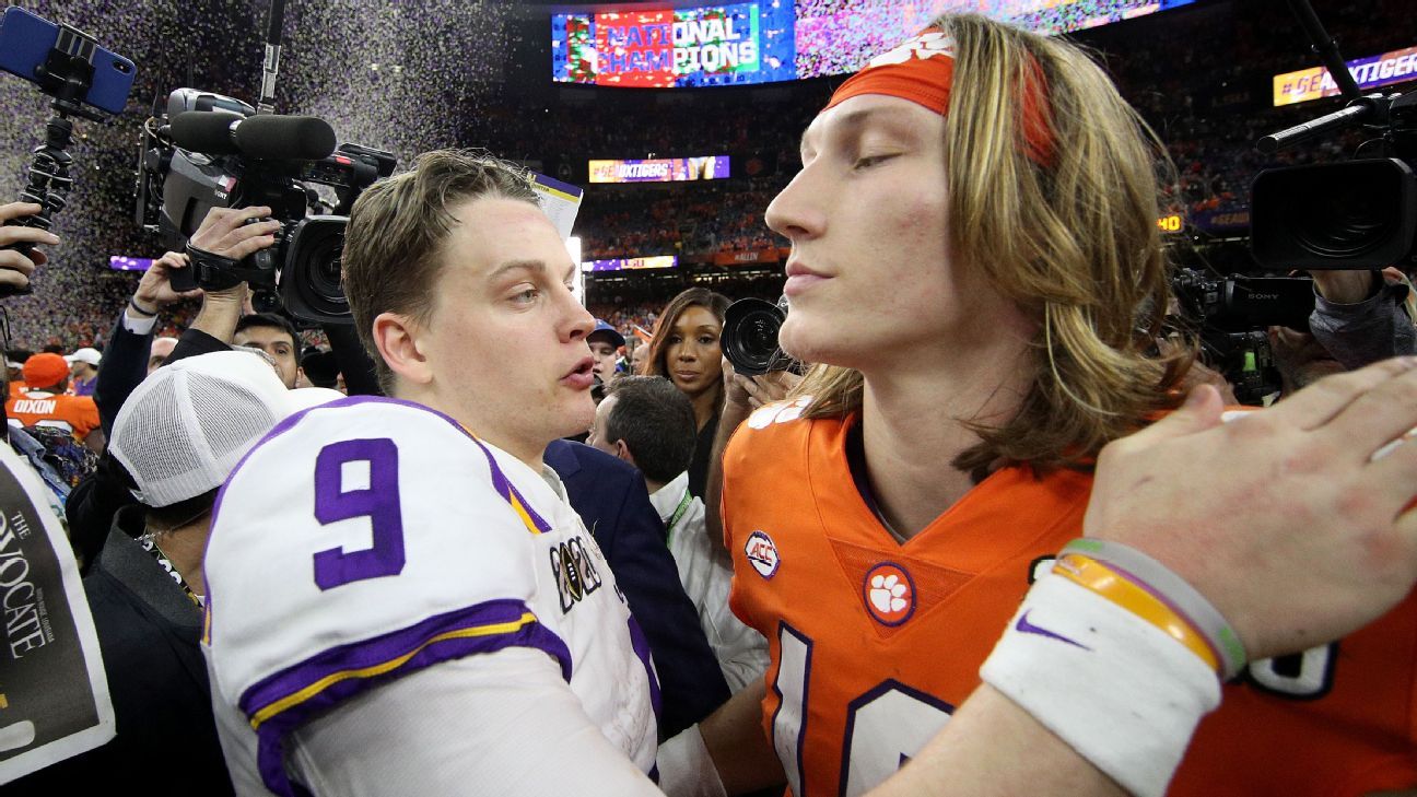 No. 1 overall picks Jaguars' Trevor Lawrence and Bengals' Joe Burrow share  bond with Urban Meyer - ESPN