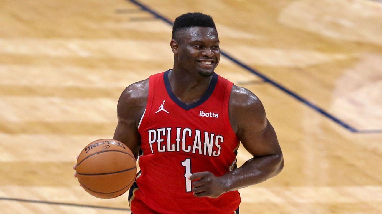 New Orleans Pelicans' Zion Williamson after signing extension