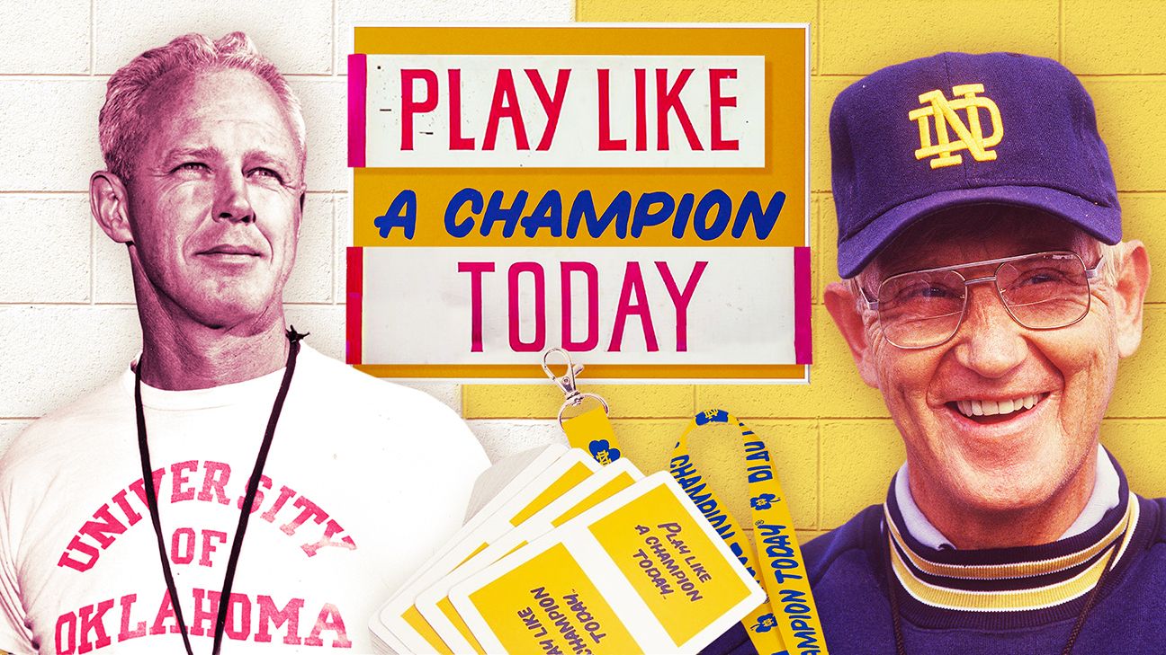 Notre Dame, Oklahoma and the battle over 'Play Like A Champion Today'
