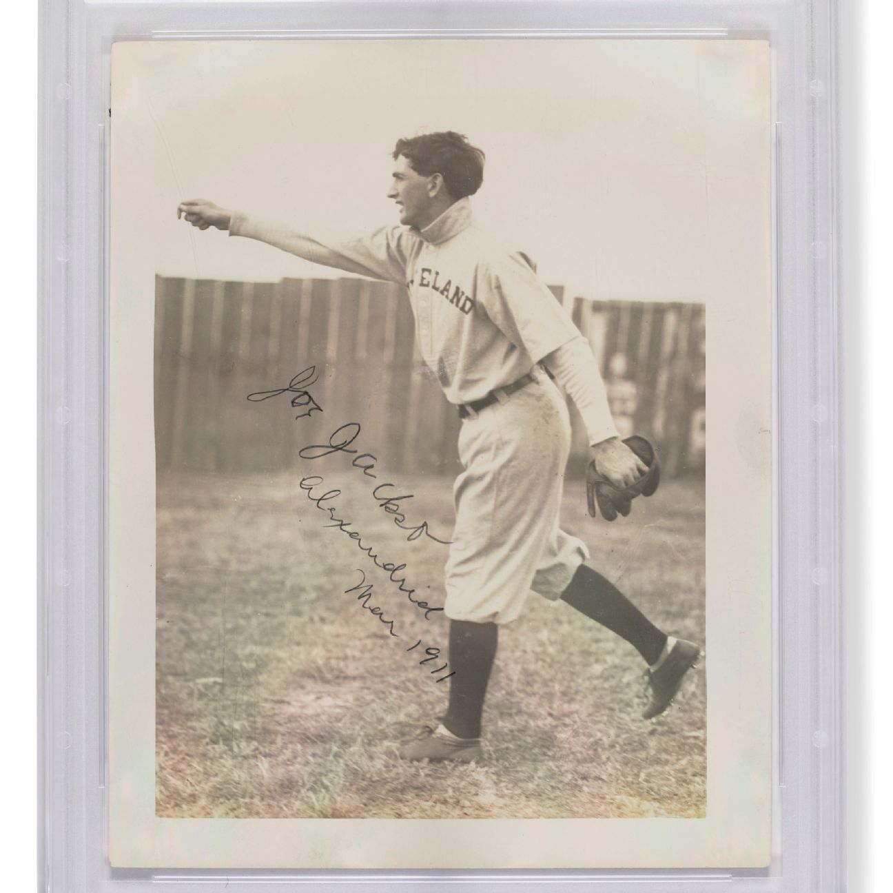 Autographed 'Shoeless' Joe Jackson photograph from 1911 sells for $1.47 million