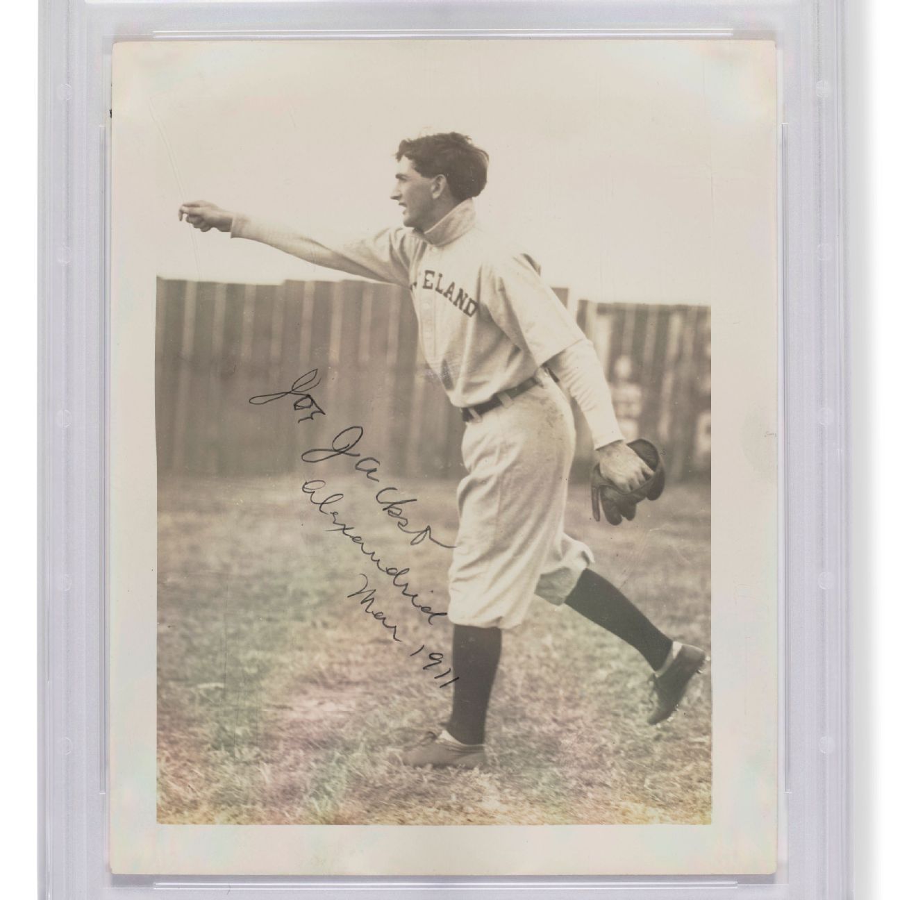 Shoeless Joe Jackson could throw a baseball nearly 400 feet