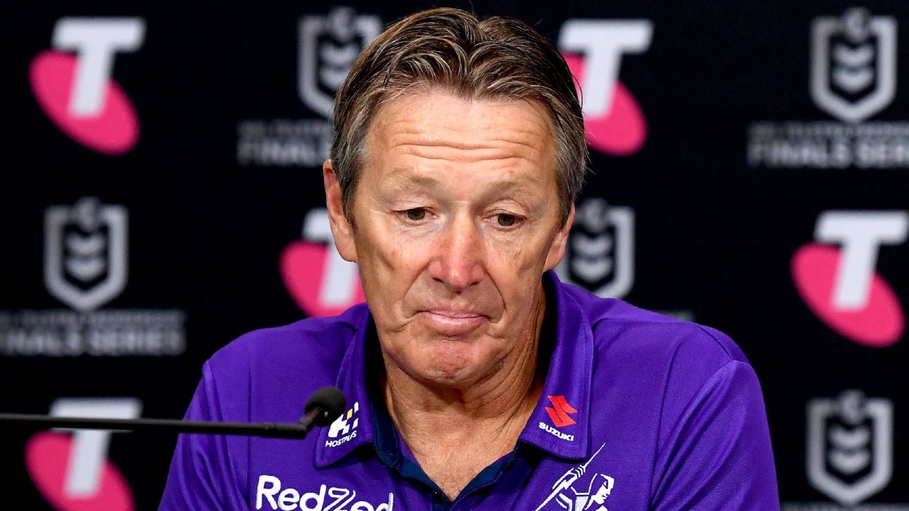 NRL Melbourne Storm coach Craig Bellamy breaks silence over white-powder  saga - ESPN