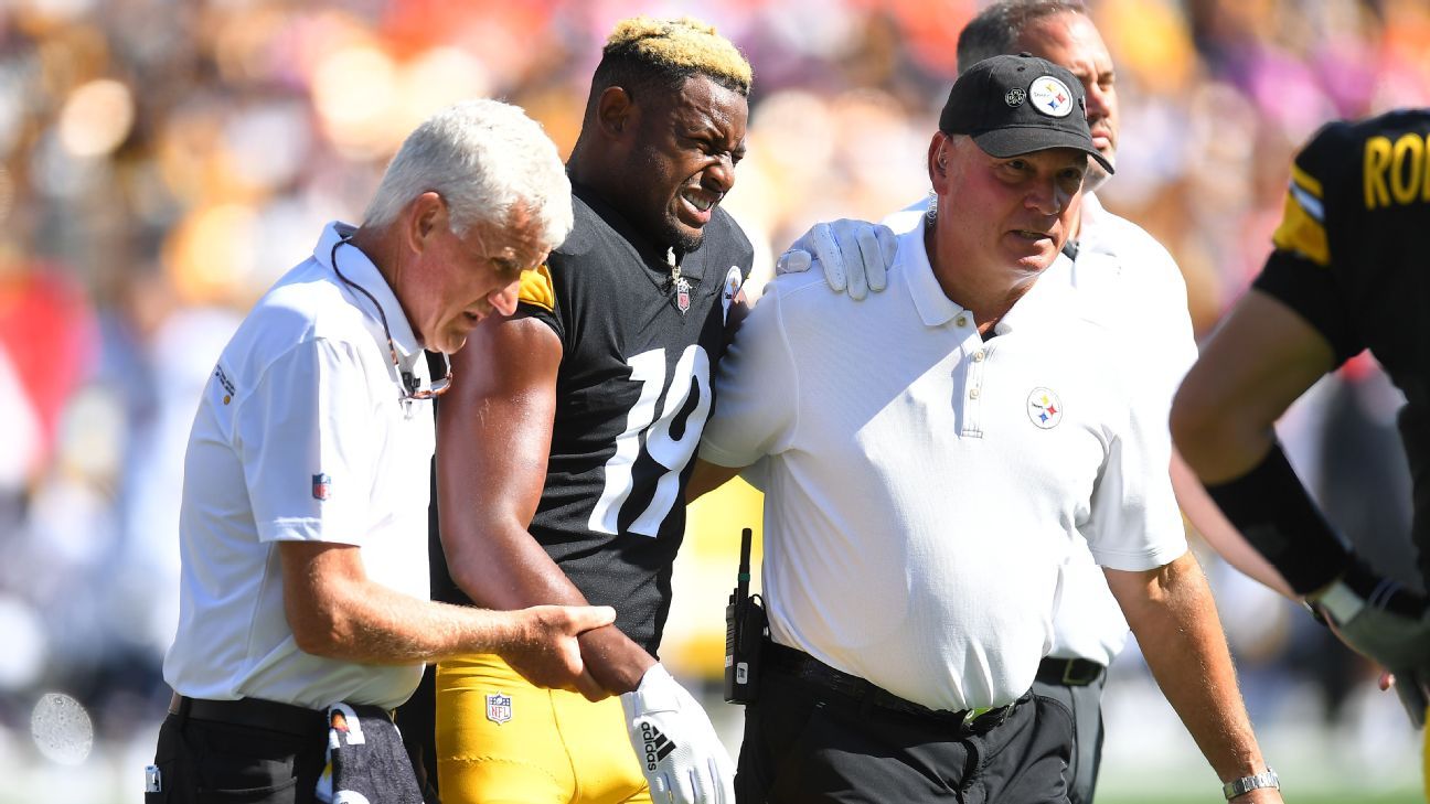 Pittsburgh Steelers WR JuJu Smith-Schuster injures shoulder vs. Denver Broncos