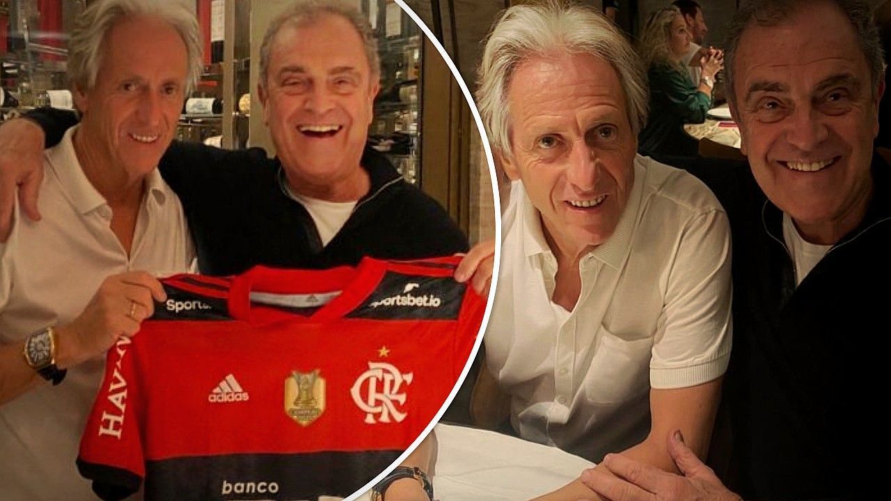 Ex-presidente do Flamengo se encontra com Jorge Jesus e revela as duas possibilidades do Mister voltar ao Brasil