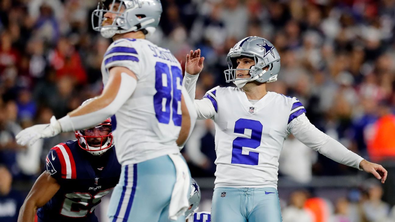 Dallas Cowboys release PK Greg Zuerlein, TE Blake Jarwin