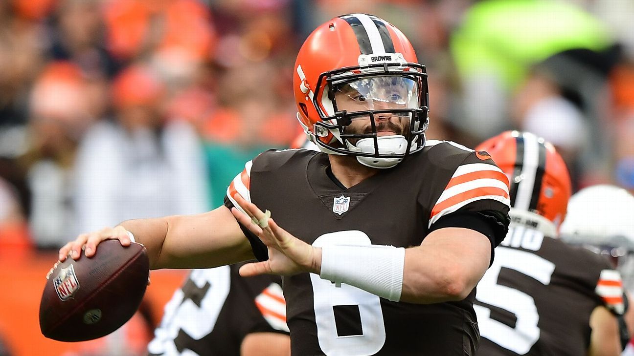 Cleveland Browns quarterback Baker Mayfield to start Sunday vs. Pittsburgh Steelers, coach Kevin Stefanski says