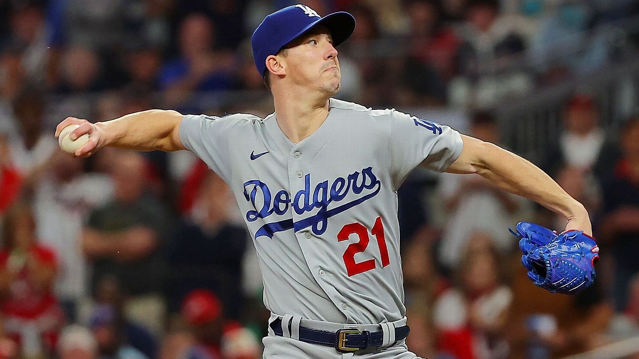 Los Angeles Dodgers Walker Buehler 21 2022-23 Royal Red Filipino