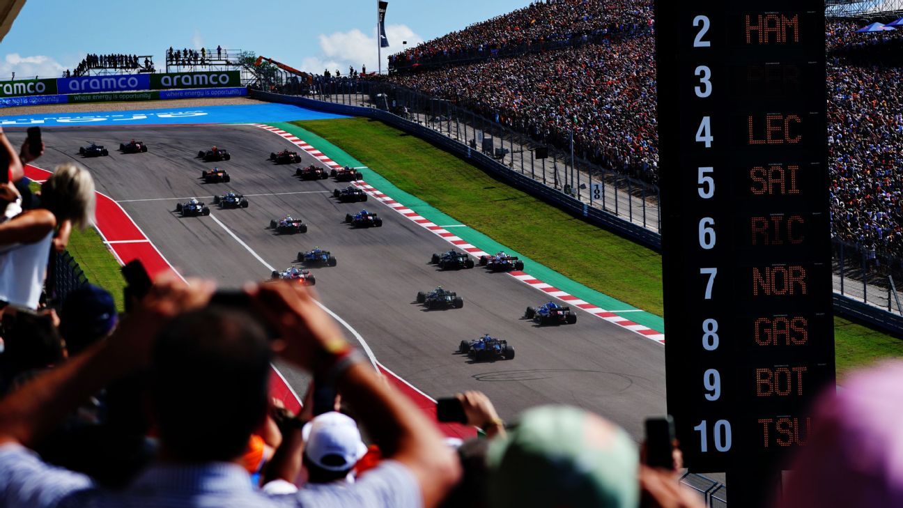 F1 U.S. Grand Prix Notes: Attendance Dips Slightly at COTA