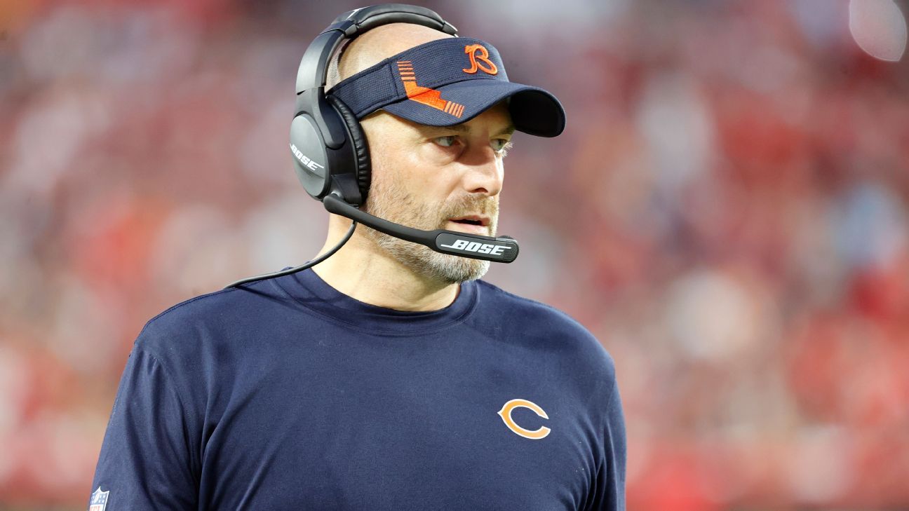 Matt Nagy still in COVID-19 protocol, won't coach Chicago Bears on Sunday