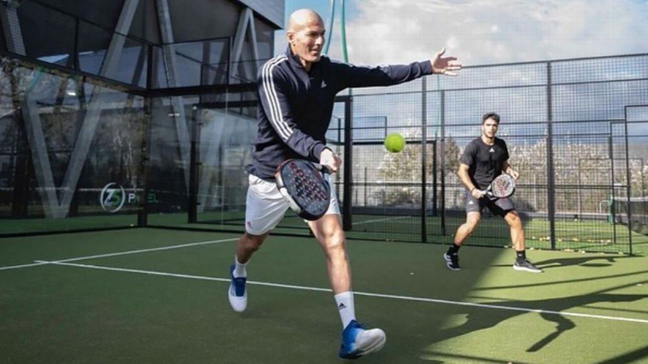 Sorry, Man United fans: Zidane prefers padel court to dugout these days