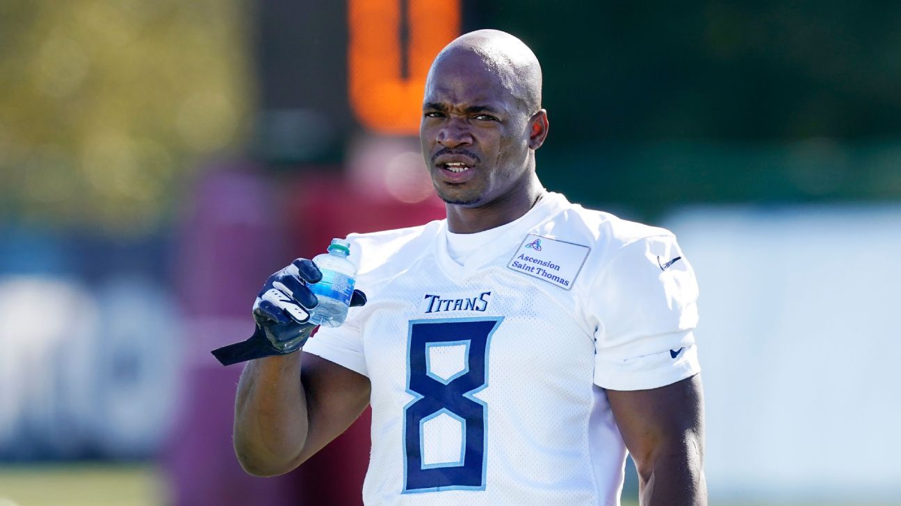 Adrian Peterson turned down shot at 'Dancing with the Stars' earlier this year, set for Tennessee Titans debut