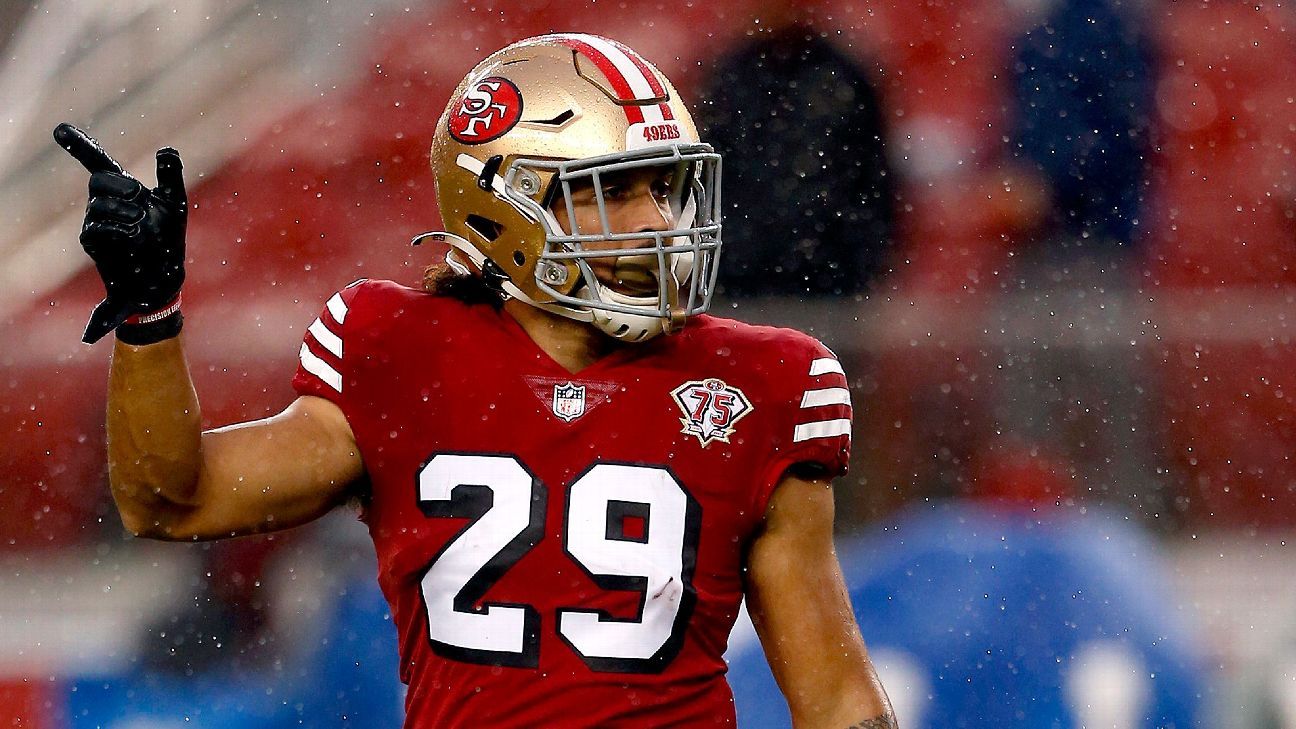 Talanoa Hufanga an American Football safety for the San Francisco